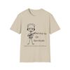 Unisex Jersey Tee Supporting Personal Liberty -Sand color