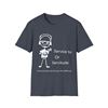 Unisex Jersey Tee Supporting Personal Liberty -Heather Navy color